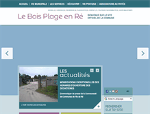 Tablet Screenshot of leboisplage.com